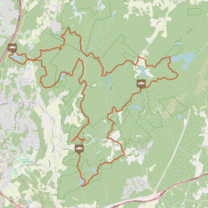Sipoonkorpi National Park, mountain biking, gps track