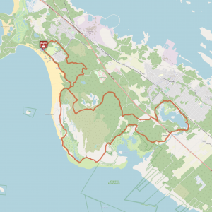 Yyteri (Pori), mountain biking, gps-track