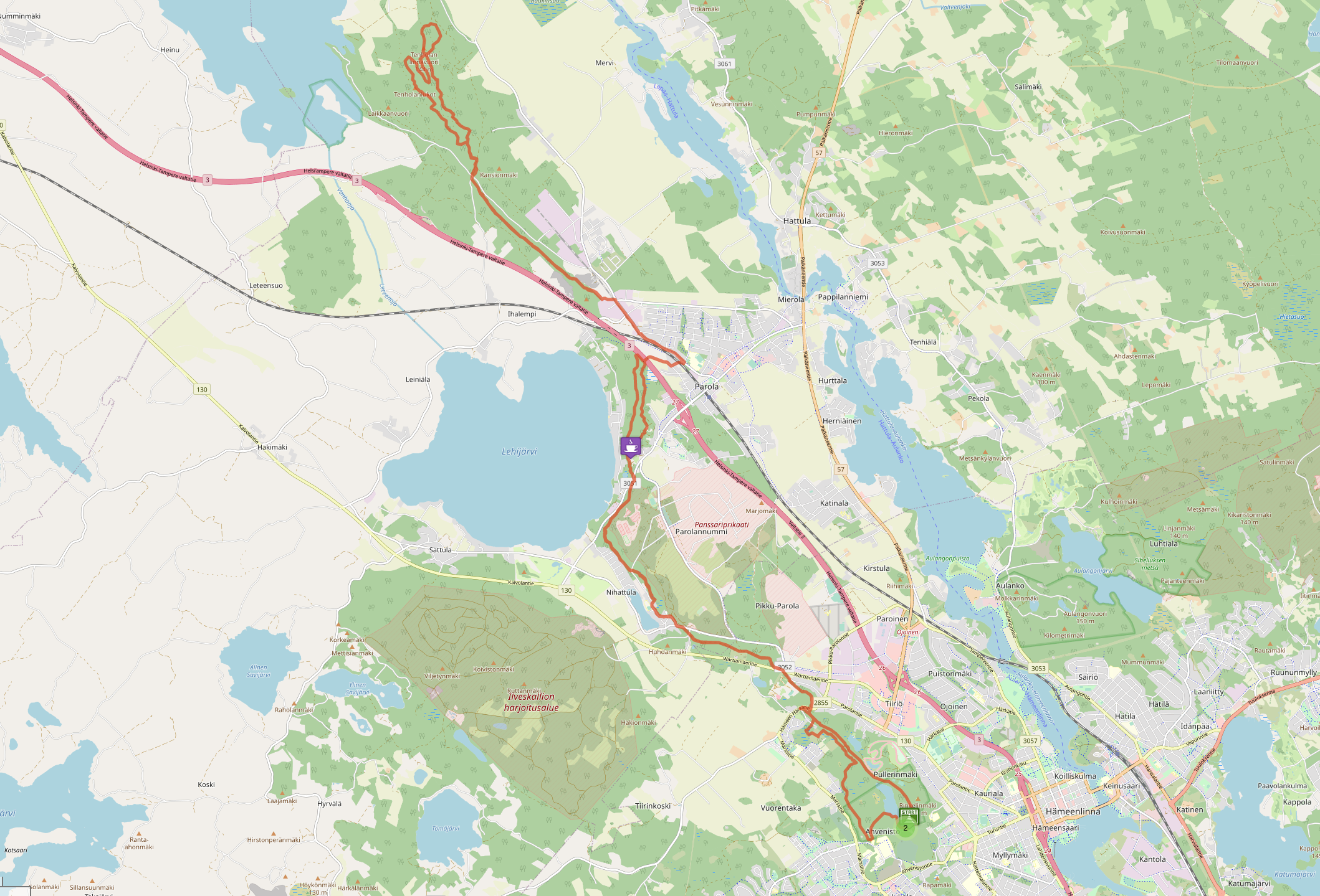 Ahvenisto (Hämeenlinna) – Tenholan Linnavuori 